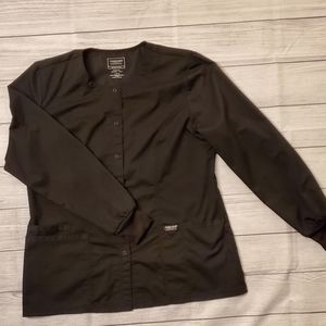 Cherokee Workwear Revolution Women's 3-Pocket Snap-Front Scrub Jacket /…